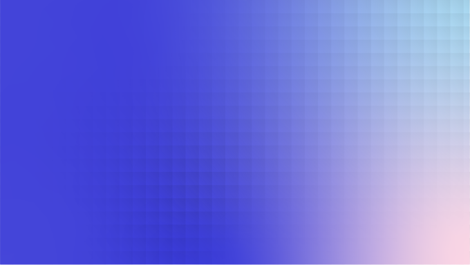 A colourful gradient over a series of blocks.