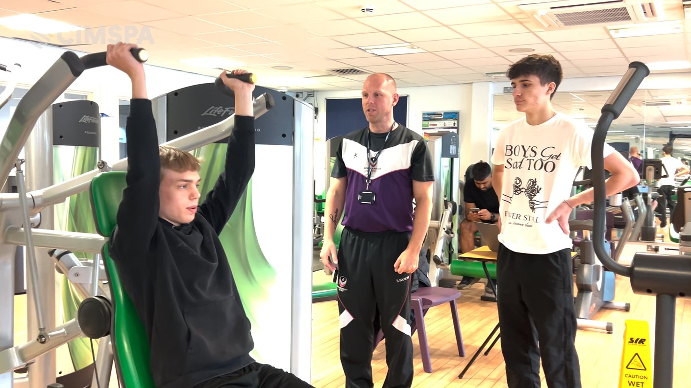 Students training at Loughborough College