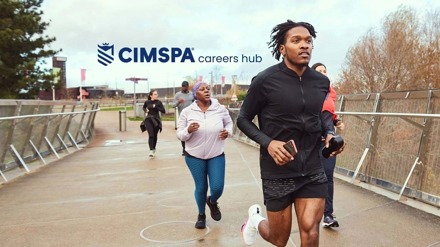 A group of people running - CIMSPA careers hub